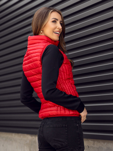 Gilet matelassé pour femme rouge Bolf B2705A