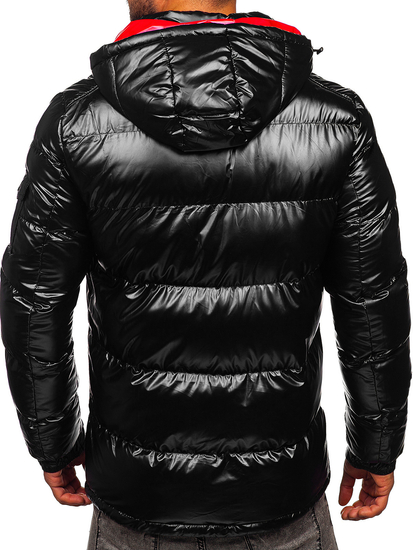 Blouson d'hiver matelassé sportif pour homme noir Bolf EX2138