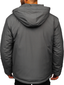 Blouson d'hiver sportif pour homme graphite Bolf HH011