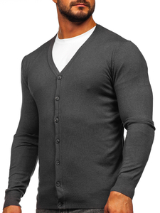 Cardigan avec fermeture pour homme anthracite Bolf MM6006
