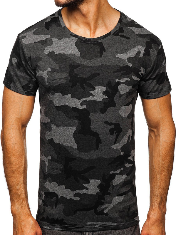 Tee-shirt pour homme graphite camo Bolf S807