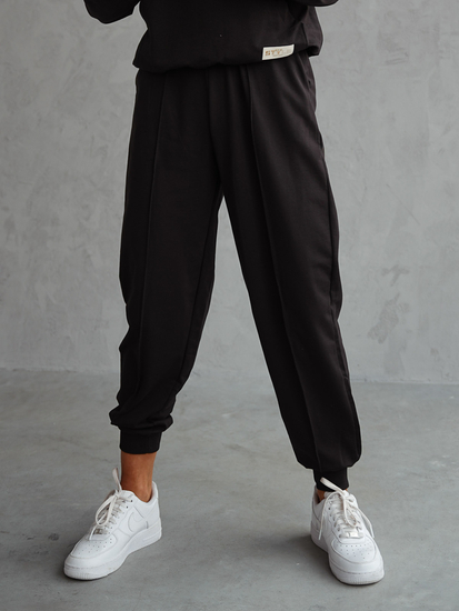 Ensemble de survêtement deux pièces femme noir Bolf 82162