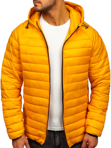 Blouson de transition matelassé pour homme jaune Bolf 13021
