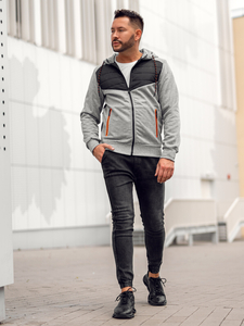 Blouson de transition pour homme gris Bolf KS2149