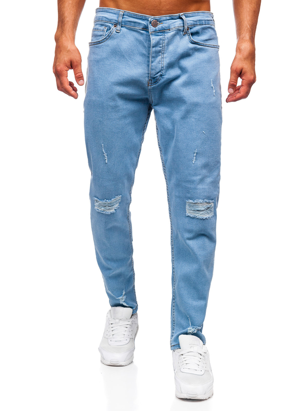 Homme Pantalon en jean slim fit Bleu Bolf 6580