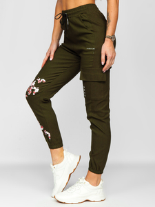 Pantalon jogger cargo pour femme kaki Bolf AF5120ND