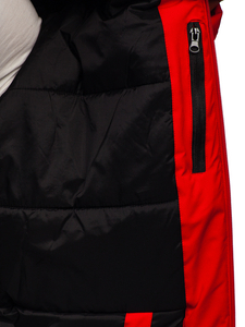 Blouson d'hiver sportif pour homme rouge Bolf HH011