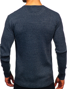 Homme Pull Bleu foncé Bolf S8712