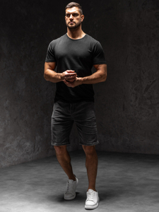 Homme Pantalon court en jean Graphite Bolf MP0274GSA1