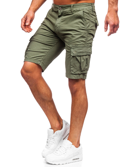 Pantalon court short cargo vert pour homme Bolf YF2225