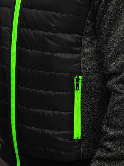 Le blouson de transition pour homme noir Bolf TY50