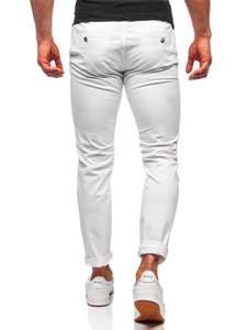 Pantalon chino pour homme blanc Bolf 1146     