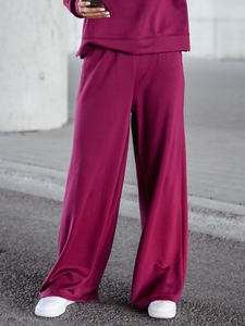 Survêtement zippé deux pièces femme beurre bordeaux Bolf 821111