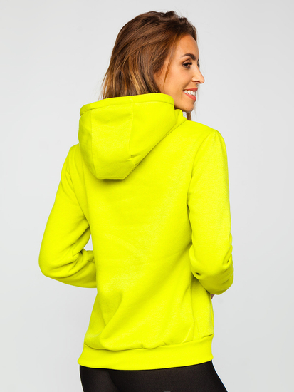 Sweat-shirt kangourou pour femme citron vert Bolf W02B
