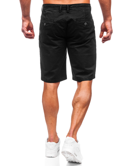 Short en tissu pour homme noir Bolf JX7511