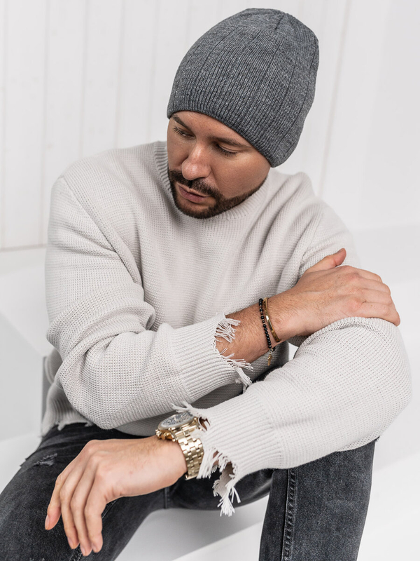 Homme Bonnet d'hiver Anthracite Bolf 387054