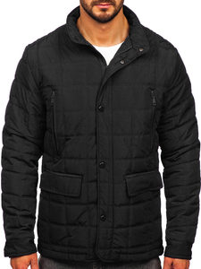 Homme Blouson à mi-saison matelassé Noir Bolf 5M709