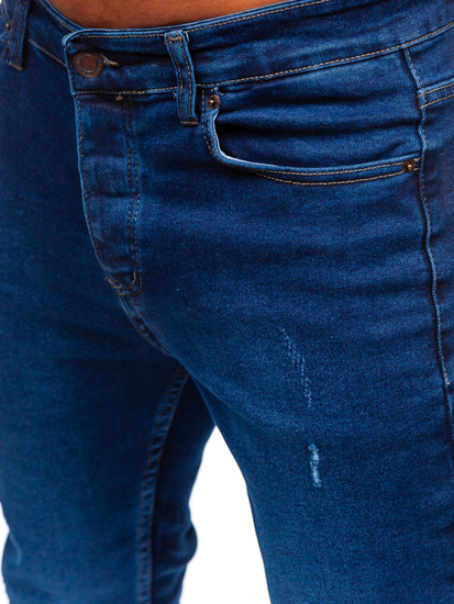 Homme Pantalon en jean slim fit Bleu foncé Bolf 6736