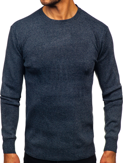 Homme Pull Bleu foncé Bolf S8712