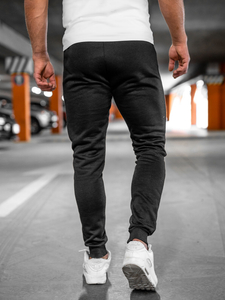 Homme Pantalon jogger Noir Bolf XW06A