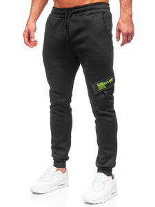 Pantalon jogger cargo pour homme noir Bolf HW2173