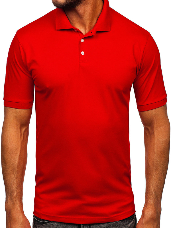 Polo rouge pour homme Bolf 0002