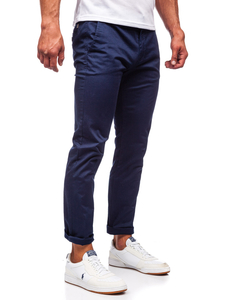 Pantalon chino pour homme bleu foncé Bolf KA6807-11
