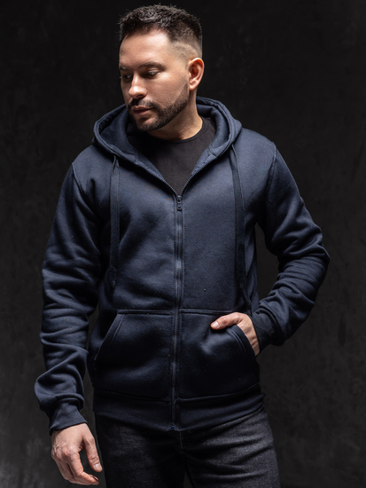 Homme Sweat-shirt à capuche avec fermeture Encre Bolf 2008A1