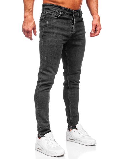 Homme Pantalon en jean regular fit Noir Bolf 6112