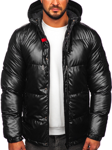 Blouson d'hiver matelassé sportif pour homme noir Bolf EX2125