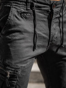 Pantalon jogger cargo pour homme graphite Bolf 8983