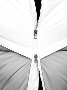 Homme Blouson d'hiver Blanc-Gris Bolf CS1006