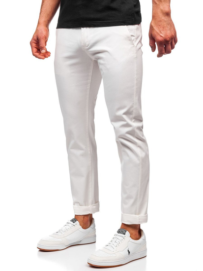 Pantalon chino pour homme blanc Bolf 1143