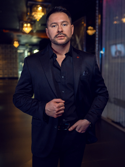 Veste casual pour homme, noire, Bolf 026A