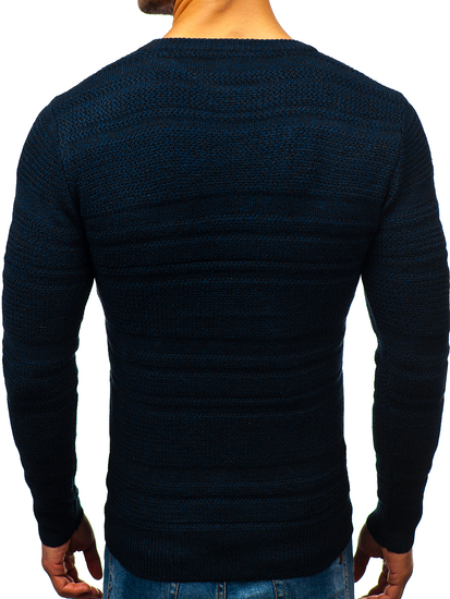 Pull bleu marine homme Bolf H1805