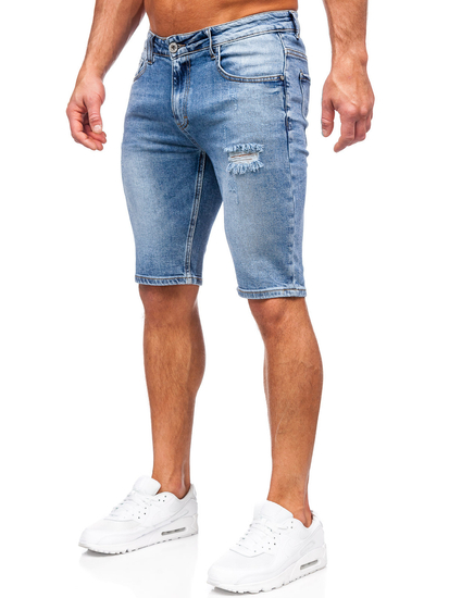 Short en jean pour homme bleu Bolf KG3916