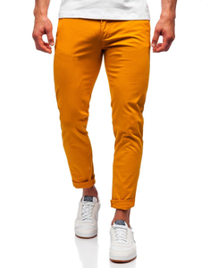 Pantalon chino pour homme orange Bolf 1146