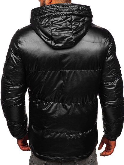 Blouson d'hiver matelassé sportif pour homme noir Bolf EX2125