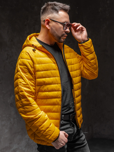 Homme Blouson de transition matelassé Jaune Bolf 13021A1