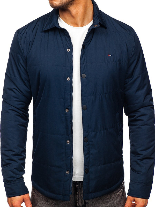 Blouson de transition bleu foncé pour homme Bolf 2068