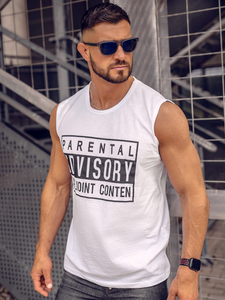 Débardeur imprimé blanc Bolf 14828A