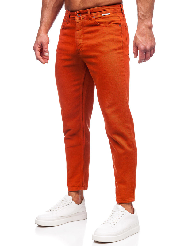 Pantalon en tissu pour homme orange Bolf GT