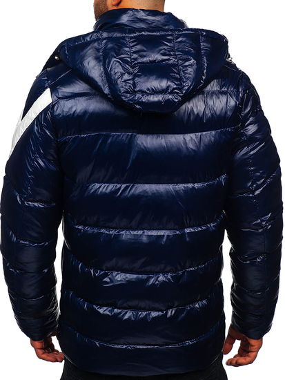 Homme Blouson matelassée d'hiver Bleu ciel Bolf 9981