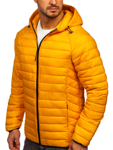 Blouson de transition matelassé pour homme jaune Bolf 13021