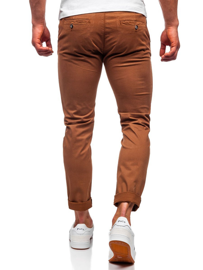 Pantalon chino pour homme marron Bolf 1146