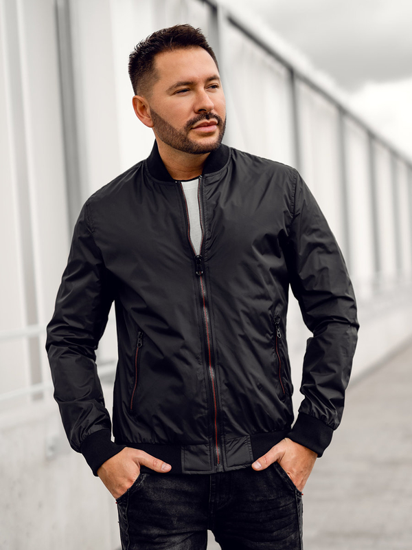Blouson bomber de transition pour homme noir Bolf 7116A