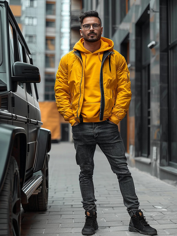 Homme Pantalon en jean skinny fit Noir Bolf R927A2