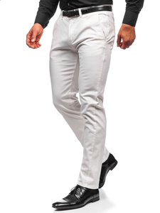Pantalon chino pour homme blanc Bolf 1143
