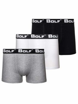 Le boxer pour homme multicolore-1 Bolf 0953-3P 3 PACK