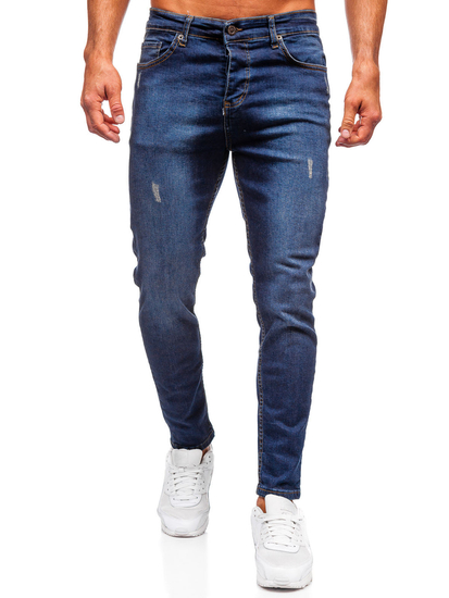 Homme Pantalon en jean regular fit Bleu foncé Bolf 6760